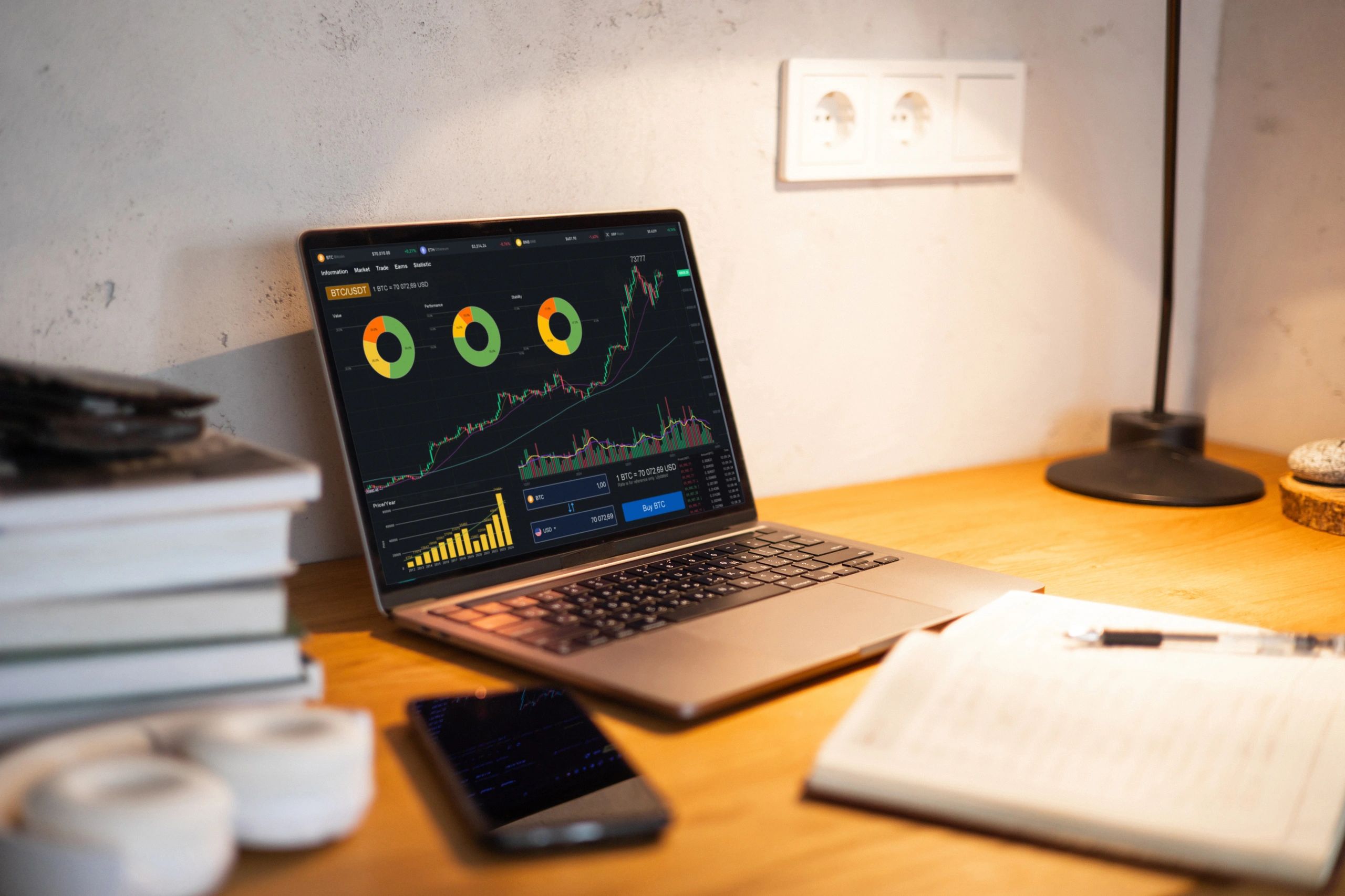 crypto trading platform interface